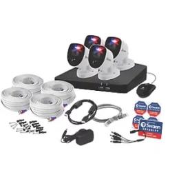 Swann SWDVK-856804-RL 2TB 8-Channel 4K CCTV DVR Kit & 4 Indoor & Outdoor Cameras