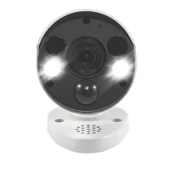 Swann SWNHD-887MSFB-EU White Wired 4K Outdoor Bullet Add-On NVR CCTV Camera with Warning Lights -Data Networking Shop 292JT A2