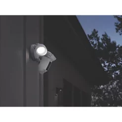 Ring Cam Wired Plus 8SF1P1-WEU0 White Wired 1080p Outdoor Smart Camera with Floodlight with PIR Sensor -Data Networking Shop 350RJ A3