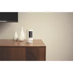 Ring 8SC1S9-WEU0 Battery-Powered White Wireless 1080p Indoor & Outdoor Round Smart Camera -Data Networking Shop 512VH A2