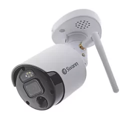 Swann SWNVW-500CAM-EU White Wired 1080p Indoor & Outdoor Bullet Add-On Camera for Swann Wi-Fi NVR CCTV Kit -Data Networking Shop 598PV A2