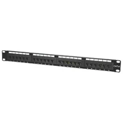 Philex Cat 6 1U 24 Port Cat 6 Patch Panel 4 1/2"