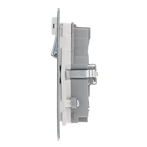 LAP 13A 2-Gang SP Switched Wi-Fi Extender Socket + 2.1A 1-Outlet Type A USB Charger Brushed Stainless Steel with White Inserts 5 LAP 13A 2-Gang SP Switched Wi-Fi Extender Socket + 2.1A 1-Outlet Type A USB Charger Brushed Stainless Steel with White Inserts - Image 3