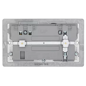 LAP 13A 2-Gang SP Switched Wi-Fi Extender Socket + 2.1A 1-Outlet Type A USB Charger Brushed Stainless Steel with White Inserts 6 LAP 13A 2-Gang SP Switched Wi-Fi Extender Socket + 2.1A 1-Outlet Type A USB Charger Brushed Stainless Steel with White Inserts - Image 4