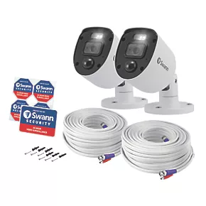 Swann SWPRO-1080SLPK2-EU White Wired 1080p Outdoor Bullet Add-On Camera Twin Pack 2 Pack 4 Swann SWPRO-1080SLPK2-EU White Wired 1080p Outdoor Bullet Add-On Camera Twin Pack 2 Pack - Image 2